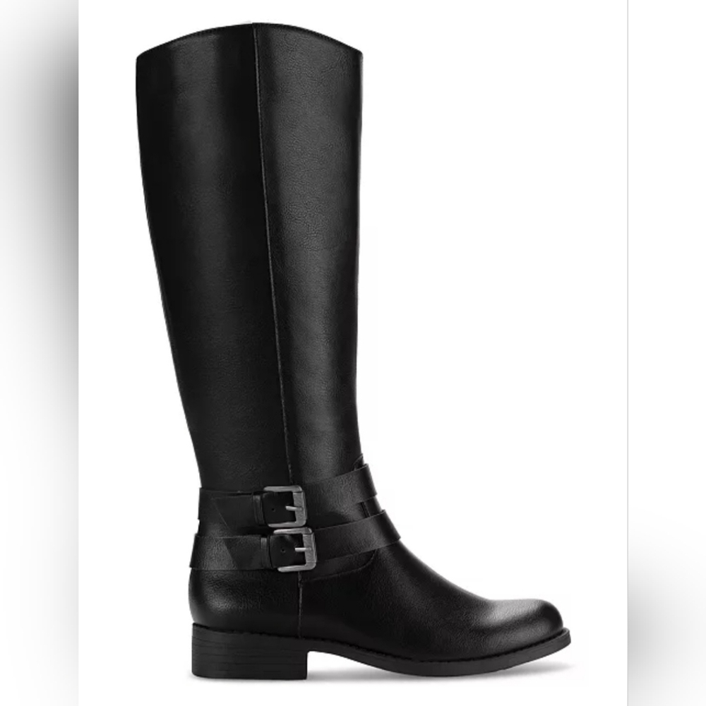 Style & Co Black Heeled Boots Classic Design